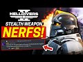 Helldivers 2 stealth weapon nerf and community manager fired