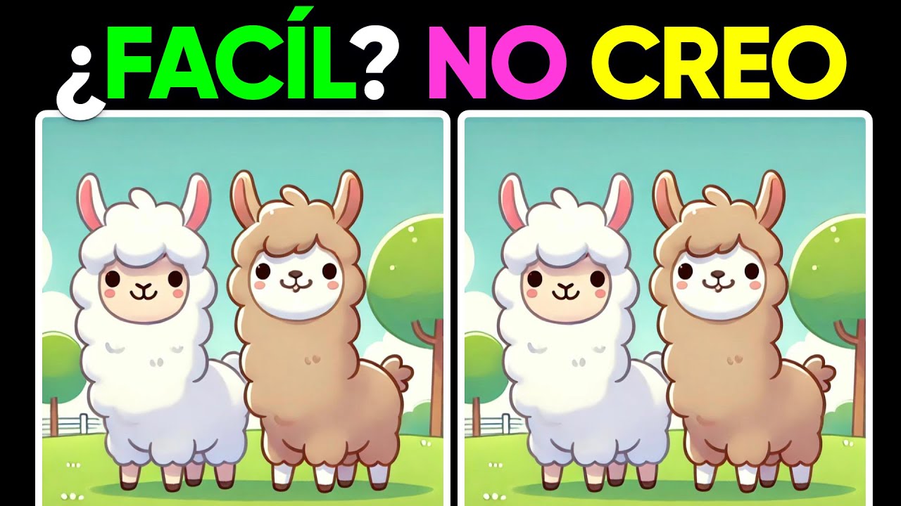 Encuentra las 3 Diferencias 🐶👧🏼🌈 Pon a PRUEBA tu VISTA! 👁️🫵