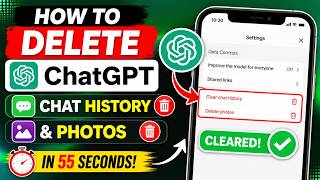 Delete Your ChatGPT History & Photos in Seconds!