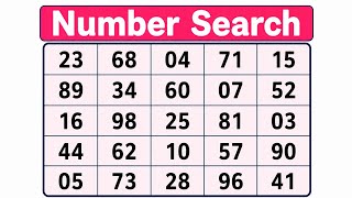 Number Search: Hidden Number Test!Spot It Before Others!Only Smart Minds Win!#hiddentest #brain screenshot 1