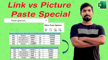 Master Paste Special in Excel - Link & Picture Explained! | By Rinkesh Shah