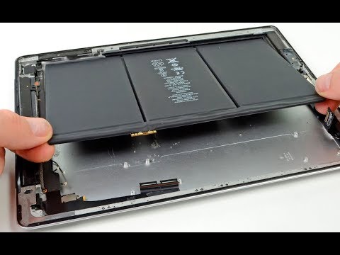 Ремонт iPad - замена аккумулятора/батареи (разборка/сборка)