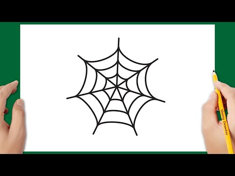 Halloween Desenho: Como desenhar uma teia de aranha