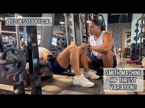 Smith machine hip thrust variations