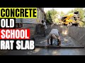 Rat slab Concrete the old school way #screedboard #backfill #trucking