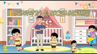 Sorry Excuse Me | School Manners English Rhymes & Kids Songs #sorry  #mellykidstv