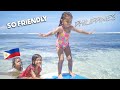 Local Filipina Kids TEACH My DAUGHTER To SURF 🇵🇭 British Living In Philippines 🏝️