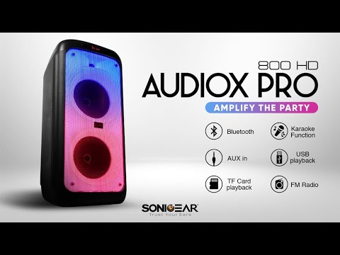 Video SONICGEAR AUDIOX PRO 800HD BLUETOOTH FM RADIO PORTABLE... - youtube