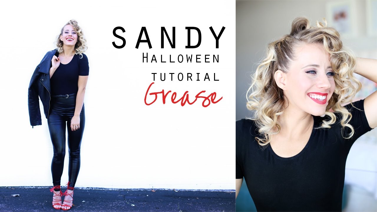 Sandy from Grease | Hair tutorial + costume - YouTube