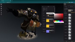 3D Scene Viewer and Material Editor | React | Three