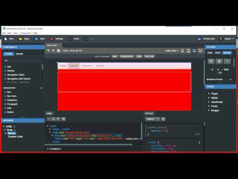 Transparency in Bootstrap Studio