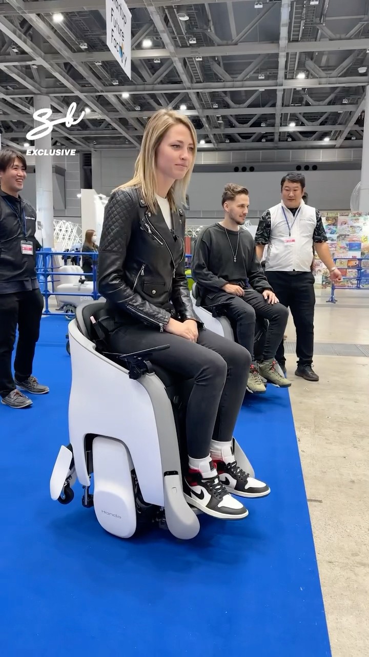 You can control these wheelchairs with your MIND...? #honda #wheelchair #cooltech
