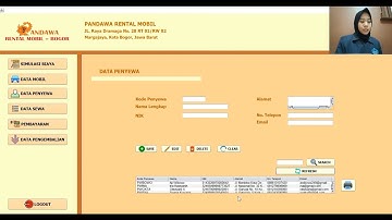 Demo Program | Perancangan Sistem Penyewaan Mobil Pada Pandawa Rental Mobil Berbasis Java