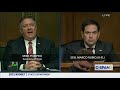 Rubio Questions Sec Pompeo at Senate Foreign Relations Hearing to Review the FY 21 State Dept Budget