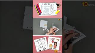 Valentine's Day - Girl and Cat Cut and Paste Worksheet