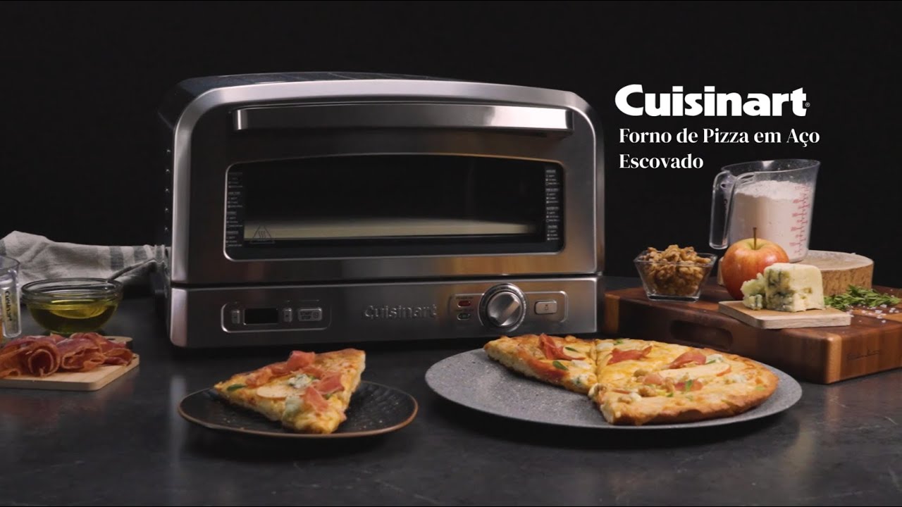 Forno de Pizza Cuisinart CPZ-1200BR em Aço Escovado - 127v
