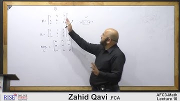 CA AFC 03 QM Maths by Sir Zahid Qavi Lecture # 10 (Chapter # 10)