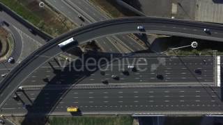 Aerial View of Highway Interchange in Moscow City, Russia