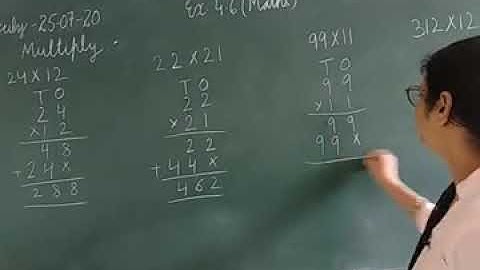 JIET Convent School Class 3rd Subject Math EX 4.6 Topic Multiply