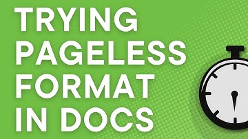 3 reasons I love Google Docs pageless formatting (how to write)