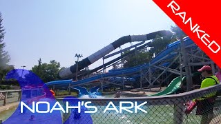 Noah's Ark Waterpark - All Slides RANKED