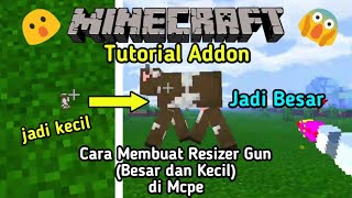 Cara Membuat Resizer Gun (Besar dan Kecil) di Mcpe | Minecraft Tutorial Addon screenshot 1