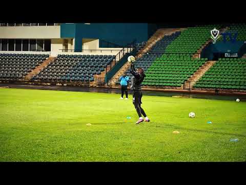 Session d'entrainement des Panthères du Gabon à Franceville