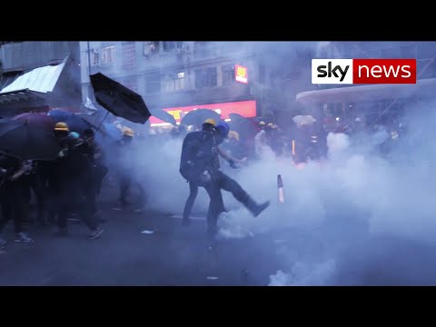 Hundreds of protesters arrested on first day of Hong Kong national security law