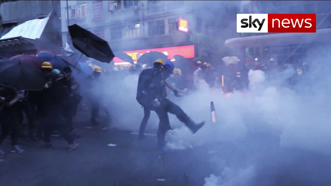 Hundreds of protesters arrested on first day of Hong Kong national security law