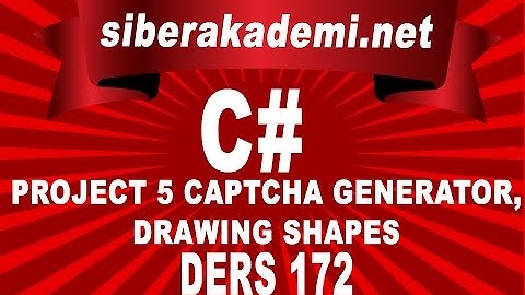 C# Project 5 Captcha Generator, Drawing Shapes Ders 172