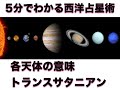 5分でわかる西洋占星術11 - 各天体の意味（天王星、海王星、冥王星）