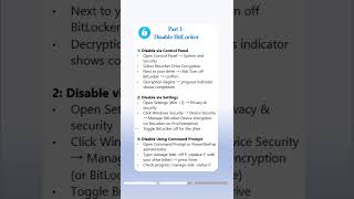 🔓 How to Disable BitLocker on Windows 11/10 (Step-by-Step)#bitlocker #unlock #windowstips