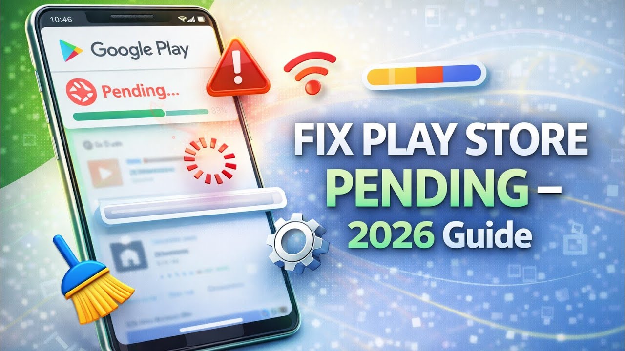How to Fix Google Play Store App Pending Problem (2026 Guide) - YouTube