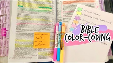 My Bible Color Coding System | How to Highlight Your Bible!