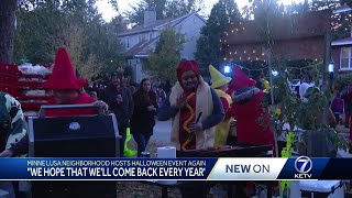 'We hope that we'll come back every year': Minne Lusa neighborhood hosts Halloween event again