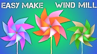 How to make a Paper Windmill for Kids - Windmill making Tutorial (Pinwheel) | Azrsun Craft