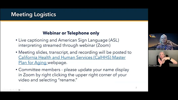 Equity Advisory Committee on Aging & Disability (EACAD) Meeting, April 11, 2024