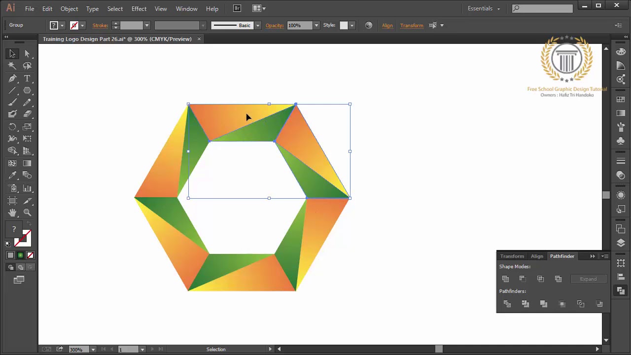 3D Logo Design Tutorial in Adobe illustrator CC How to Make A 3D logo ...