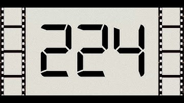 Countdown from 224 to 0 (Retro)