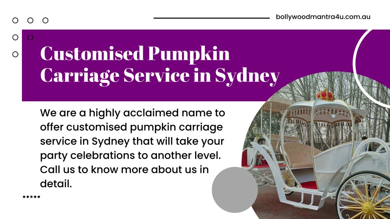 The Best Wedding Pumpkin Carriage Service in Sydney