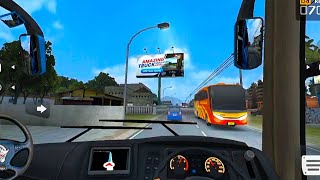 Bus driving simulator 🚌 in a very beautiful city I'm driving a bus 😄 screenshot 5
