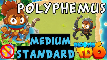 Bloons TD 6 | Polyphemus Medium Standard With Beast Handler | No MK No Powers | Guide / Strategy