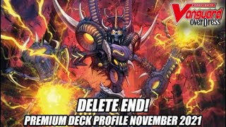 Delete End Cardfight Vanguard Premium Deck Profile November 2021