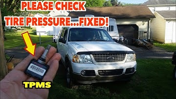 TPMS ~FAULT~ Fixed! Simple steps to get that warning light off. Explorer.