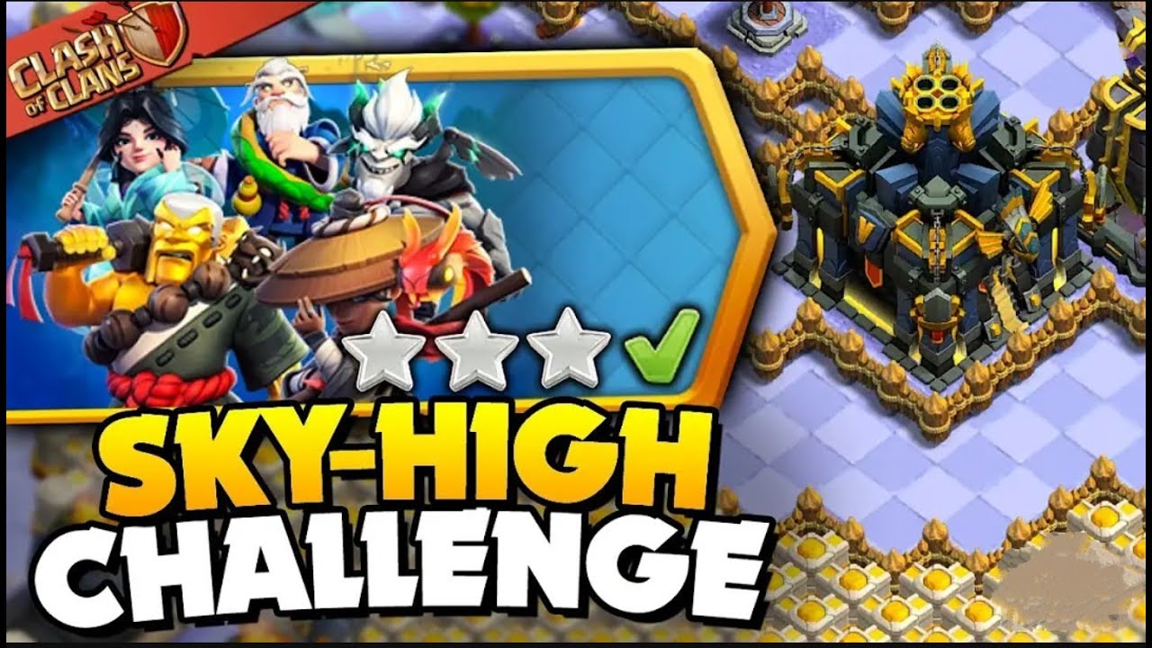 Best Way To 3 Star Sky High Showdown Challenge in Clash Of Clan (CoC)