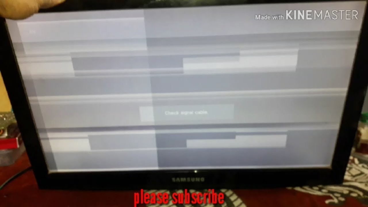 How to jumphing picture solve in Samsung lcd TV YouTube