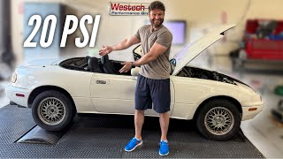 Turbo 1 Rotor Miata hits the Dyno!