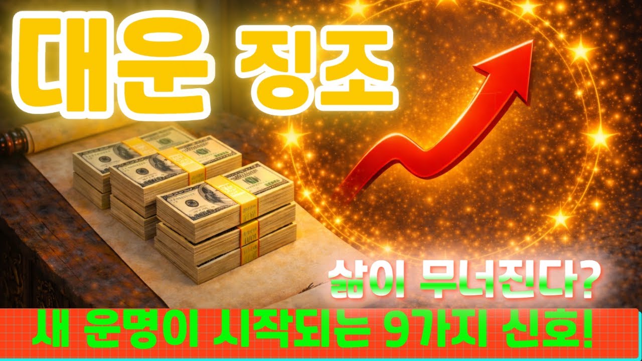 [대운징조] 사람·마음·일상이 동시에 흔들릴 때, 인생은 다음 단계로 넘어갑니다 · 대운 전환의 9가지 신호! 여러분의 인생이 바뀌고 있습니다...