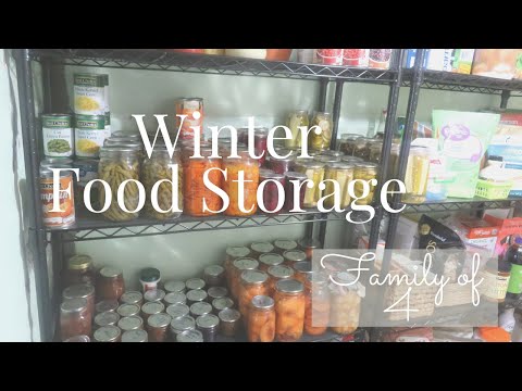 Video: Practical Winter Pantry Food Storage | What I keep on my shelves for winter eating