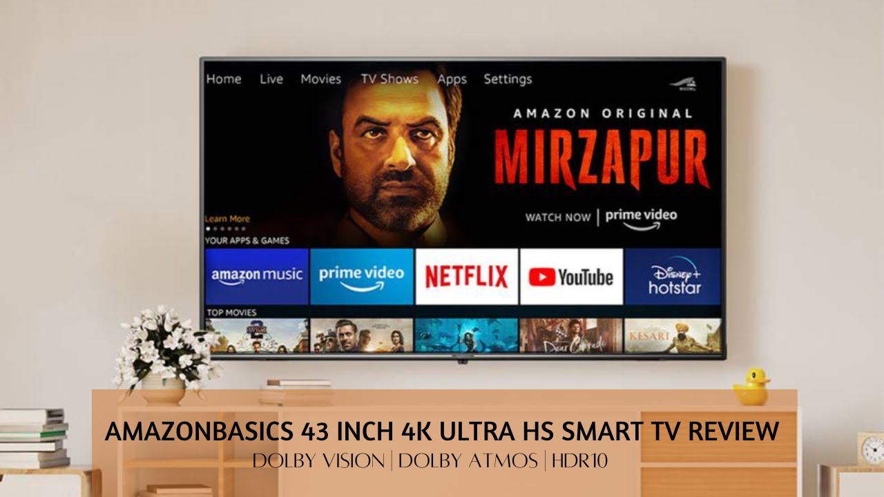AmazonBasics 43, 50, 55 inch 4K Ultra HD Smart LED Fire TV Review | Dolby Vision/Atmos | HDR 10